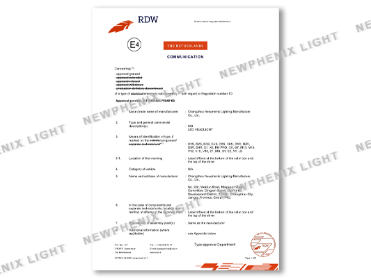 E4 (Netherlands) R10 - LED Bul
